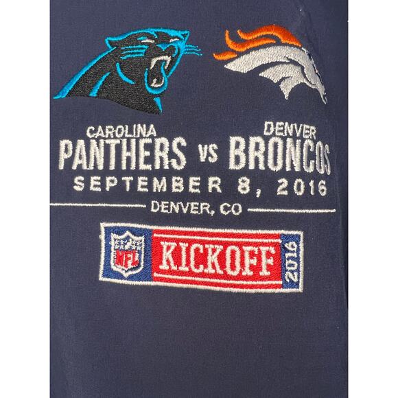 Nike Sphere Hybrid Training Jacket Women’s L NFL Kickoff 2016 Panthers Broncos - Picture 2 of 6